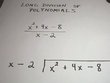 Long Division of Polynomials